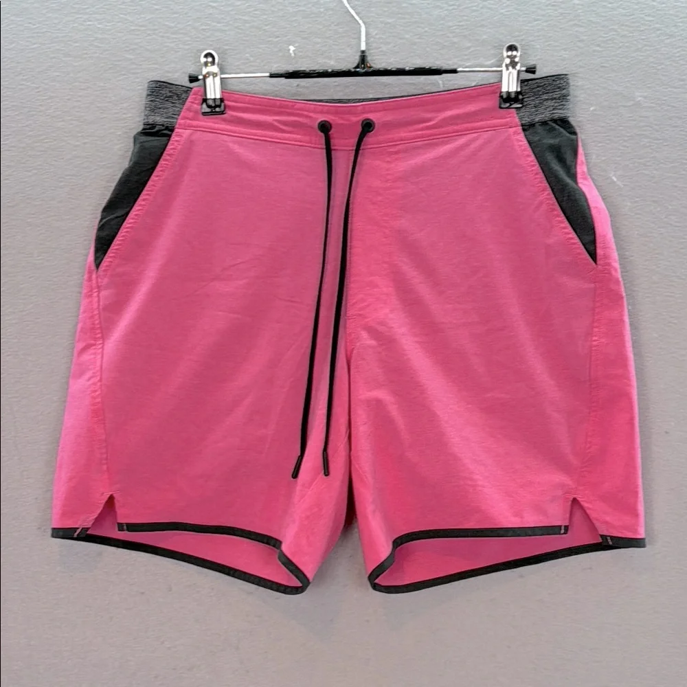 Chubbies Men's The Carimines Yoga /Swim Hybrid shorts pink pants performance M